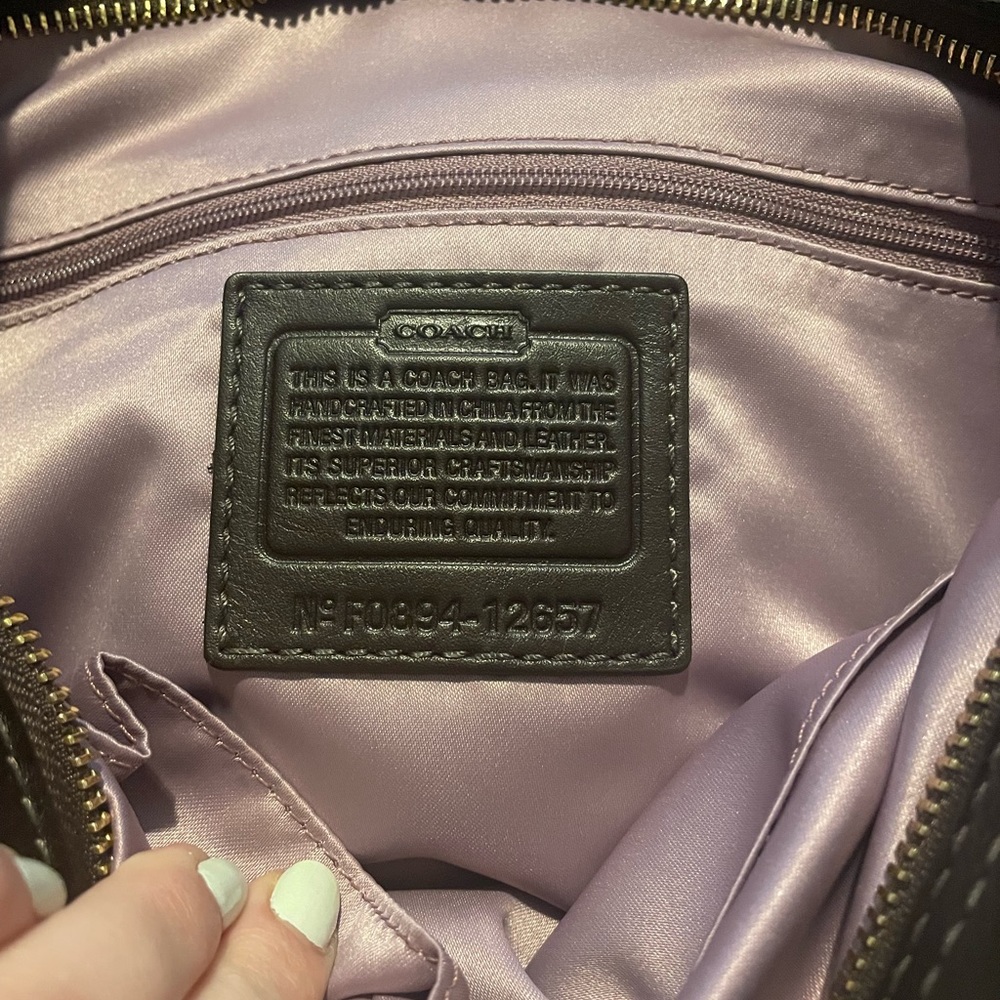 Classic Coach Zoe Signature shoulder bag No. F0894-12657 - Picture 4 of 5